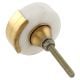 White Round Golden Stone Cabinet Knob
